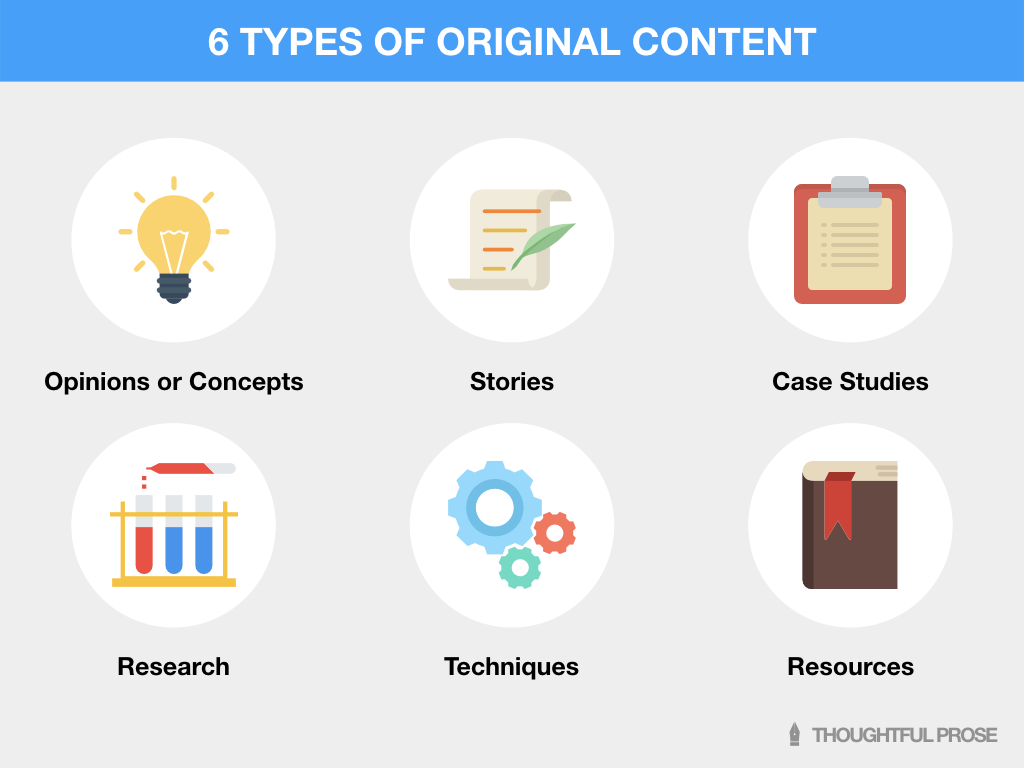 Six types of original content