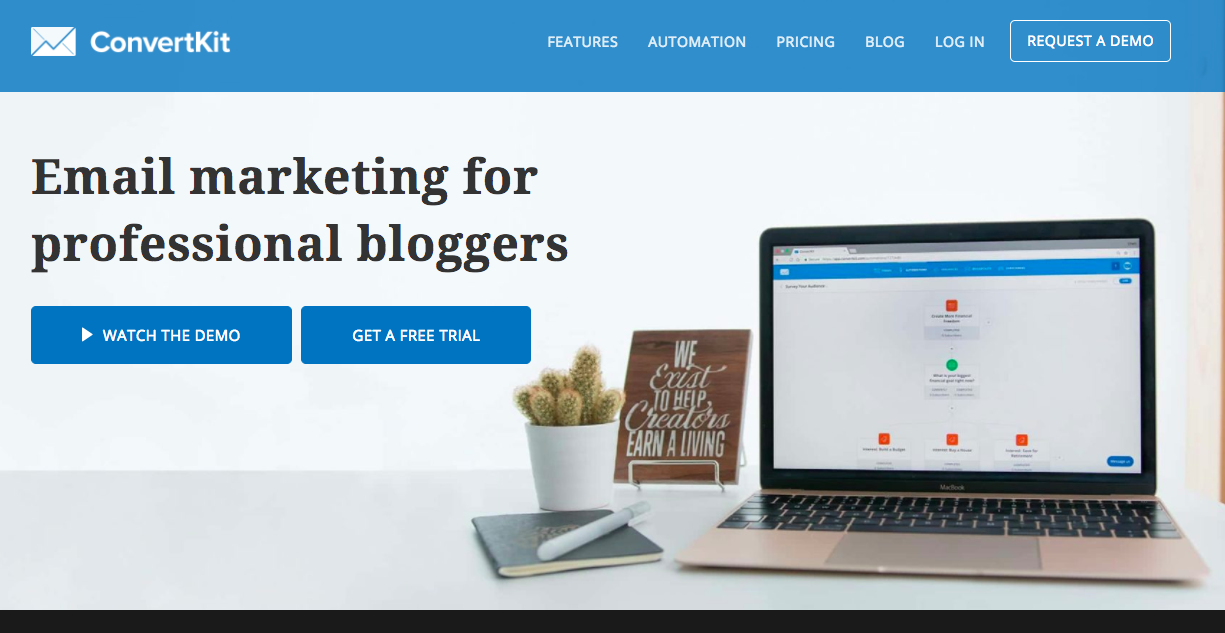 ConvertKit: Email marketing for professional bloggers