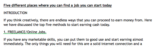 Poor writing from freelancer